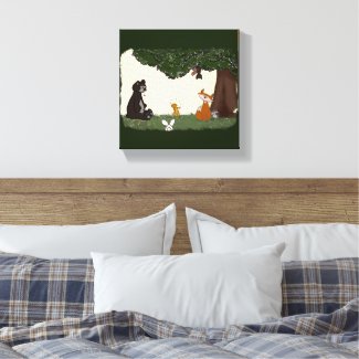 Spring Day Stretched Canvas Print 8" x 8"