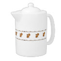 figdewdrop Squirrel Acorn & Leaves Medium Teapot