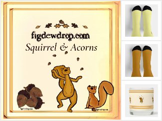 figdewdrop Squirrel & Acorns