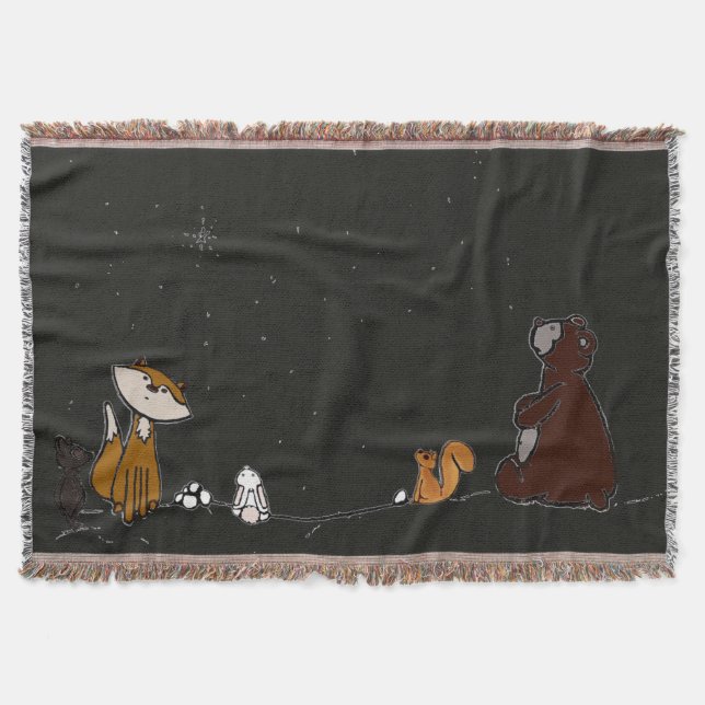 figdewdrop Watch the Stars Throw Blanket (Front)