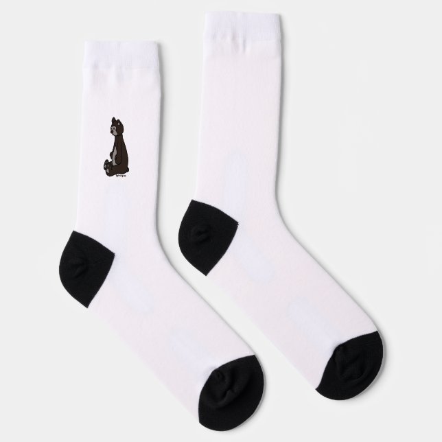 figdewdrops Bear crew socks (Right)