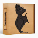 figdewdrops Blinky the Bat 3 ring binder