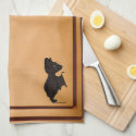 figdewdrops Blinky the Bat kitchen towel