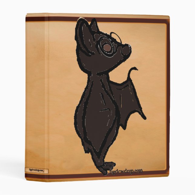 figdewdrops Blinky the Bat mini binder (Front/Spine)