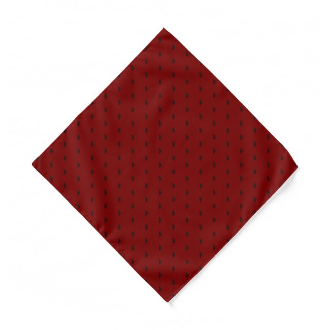 figdewdrops Blinky the Bat pattern Red Bandana (Front)