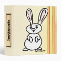 figdewdrops Bunny 3 ring binder