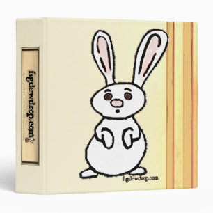 figdewdrops Bunny 3 ring binder