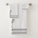 figdewdrops Bunny Bath Towel Set