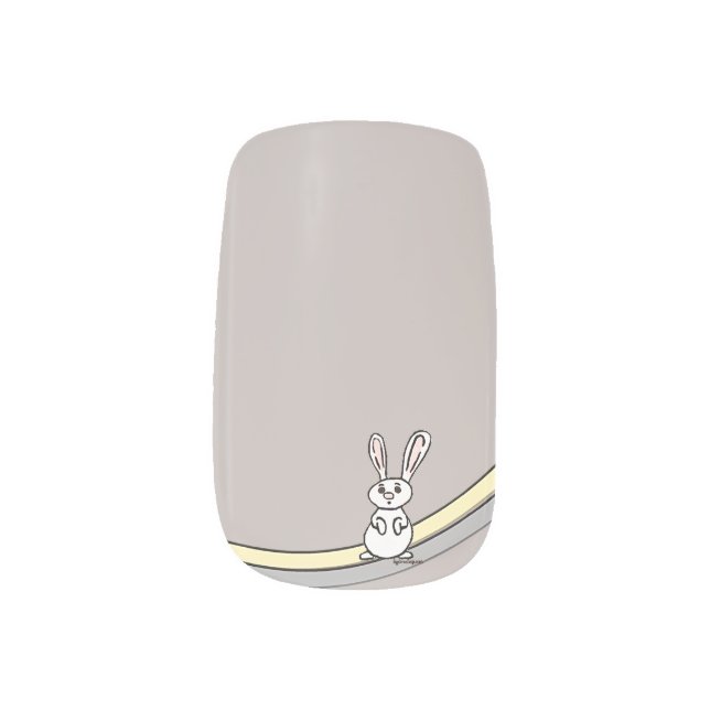 figdewdrops Bunny Minx Nail Art (Left Thumb)
