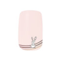 figdewdrops Bunny Pale Pink Minx Nail Art
