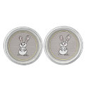 figdewdrops Bunny pattern Cufflinks