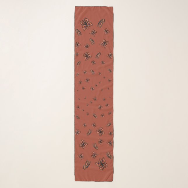 figdewdrops Butterfly Long Wrap Scarf  (Front)