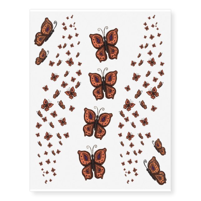 figdewdrops Butterfly Temporary Tattoos  (Front)