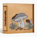figdewdrops caterpillar mushroom 3 ring binder