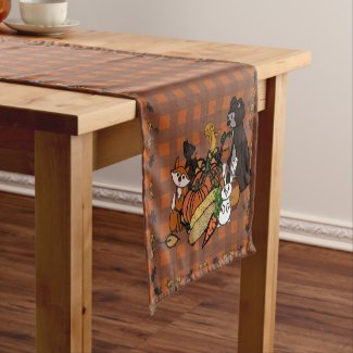 Fall gingham Table Runner