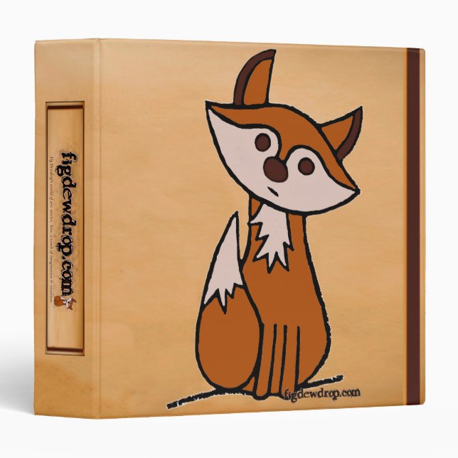 figdewdrops Fig the Fox 3 ring binder (Front/Spine)