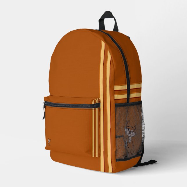 figdewdrops Fig the fox Orange Backpack (Back Corner Right)