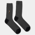 figdewdrops Grim Fig dark grey crew socks
