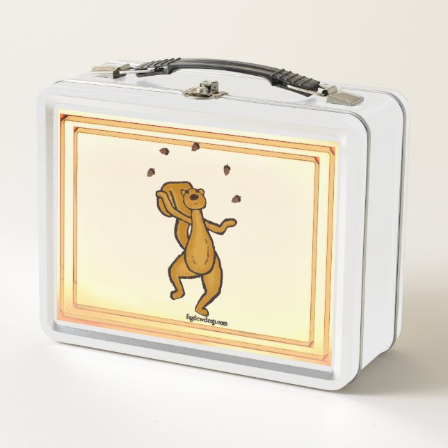 figdewdrops Juggling Squirrel Lunch Box (Front)