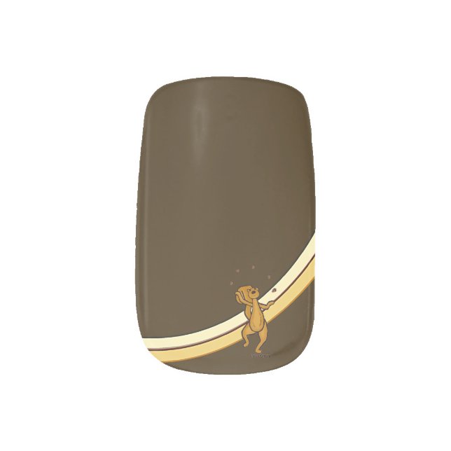 figdewdrops Juggling Squirrel Minx Nail Art (Left Thumb)