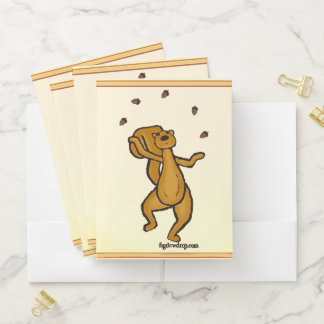 figdewdrops Squirrel Juggle pocket folder