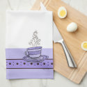 figdewdrops Violet Purple Relax Cup kitchen towel