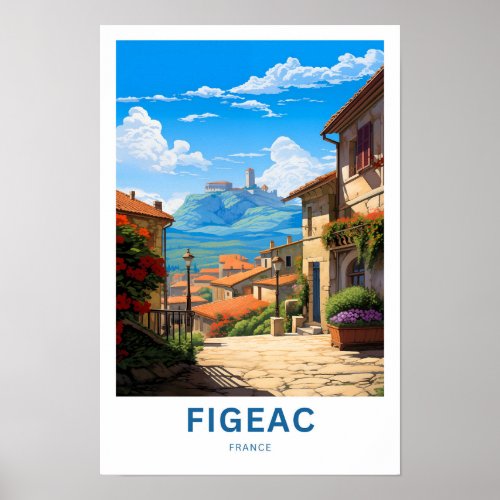 Figeac France Travel Print