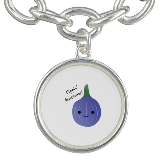 figgin Awesome Fig Pun Bracelet (Design)