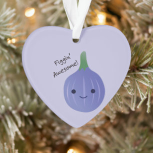 figgin Awesome Fig Pun Ornament