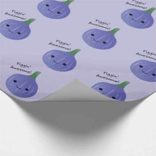 figgin Awesome Fig Pun Wrapping Paper
