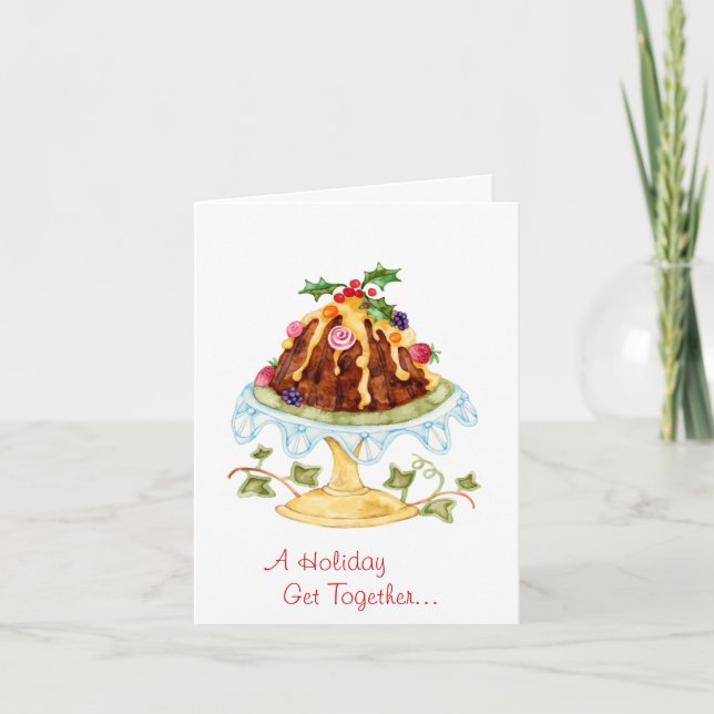 Figgy Pudding Holiday Card (Front)