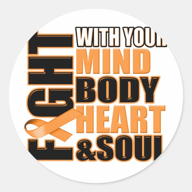 Fight Against Leukemia Classic Round Sticker (Front)