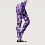 Fight Against Lupus Purple Camo Women's Leggings<br><div class="desc">Fight Against Lupus Custom Text Women's Leggings</div>