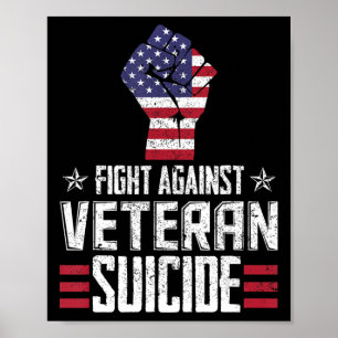 Fight Against Veteran Suicide Awareness Day  Poster