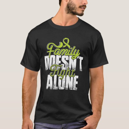 Fight Alone_ Lymphoma Cancer Awareness Supporter R T_Shirt