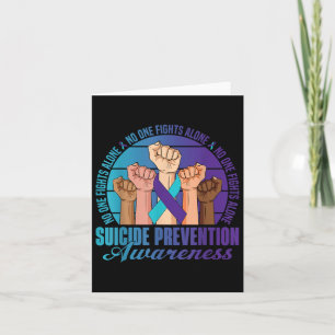 Fight Alone Suicide Prevention Awareness Raising H Card