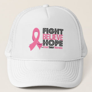 Fight Believe Hope - Breast Cancer Trucker Hat
