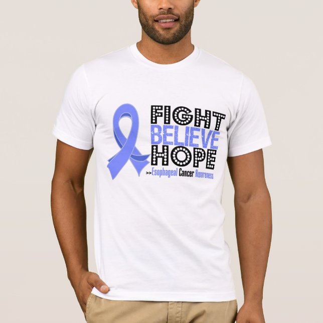 Fight Believe Hope - Esophageal Cancer T-Shirt (Front)