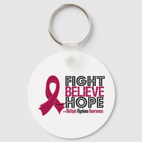 Fight Believe Hope _ Multiple Myeloma Keychain