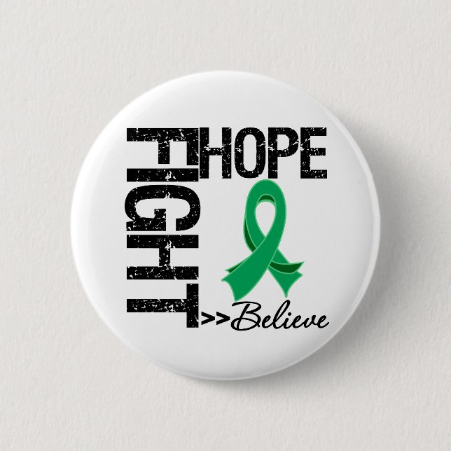 Fight Believe Hope v2 Liver Cancer Button (Front)