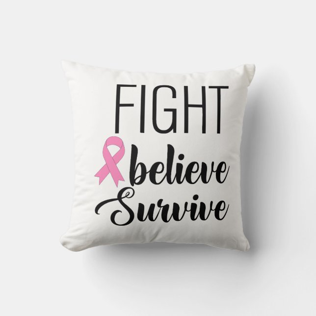 Fight & Believe Pillow (Front)