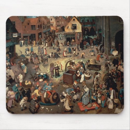 Fight between Carnival and Lent 1559 Mouse Pad