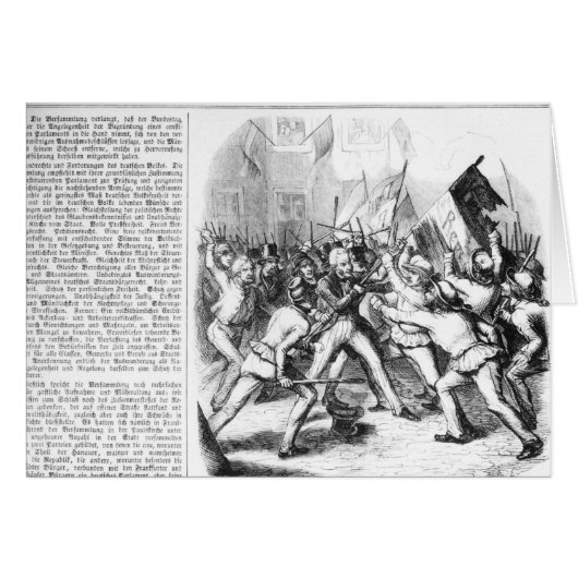 Fight between the Republicans & Parliament Cards (Front Horizontal)