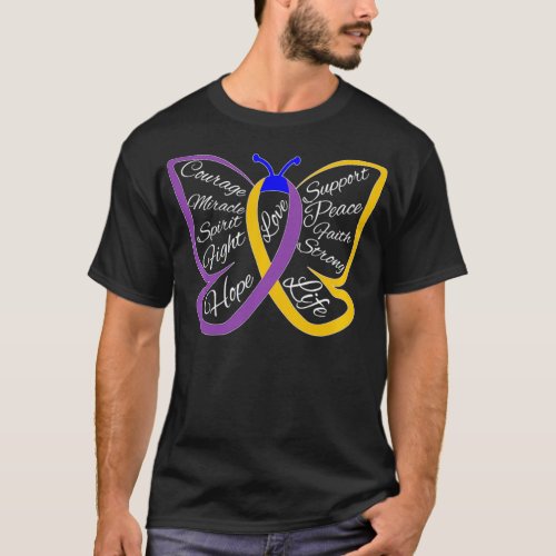 Fight Bladder Cancer Awareness Butterfly Pullover 