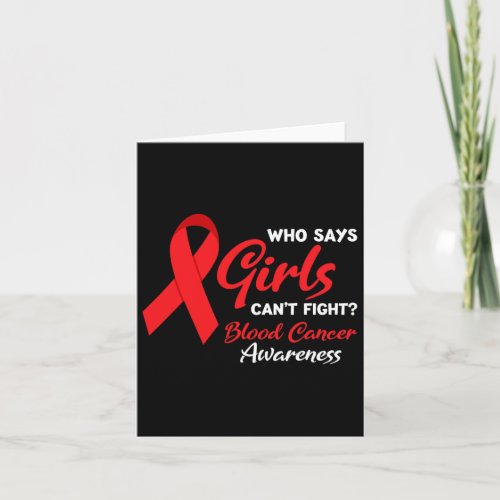 Fight Blood Cancer Awareness Blood Cancer  Card