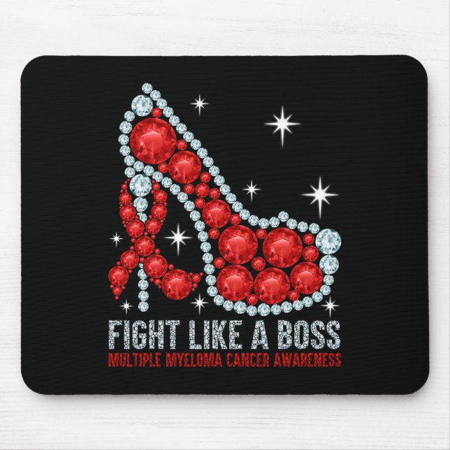Fight Blood Cancer Like A Boss Multiple Myeloma Aw Mouse Pad (Front)
