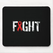 Fight Blood Cancer- Military-style Red Awareness R Mouse Pad