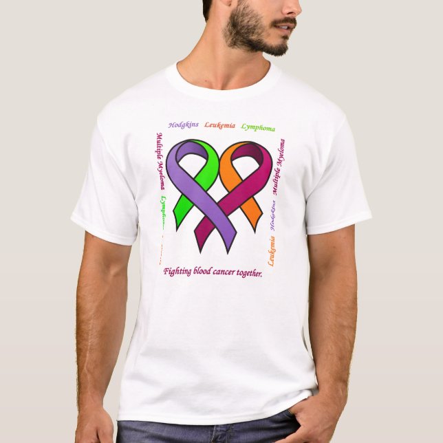 Fight Blood Cancer Together T-shirt (customizable) (Front)