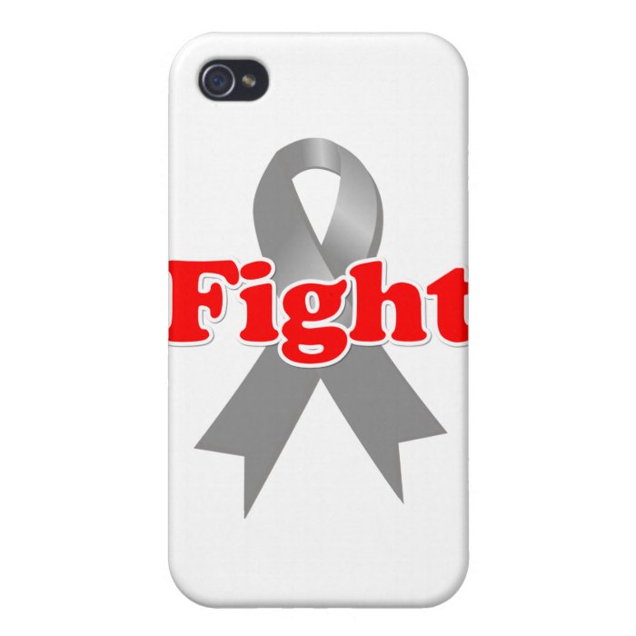 Fight Brain Cancer iPhone 4/4S Covers