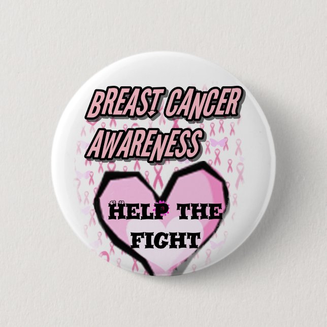 Fight!,Breast Cancer Awareness_Button Button (Front)